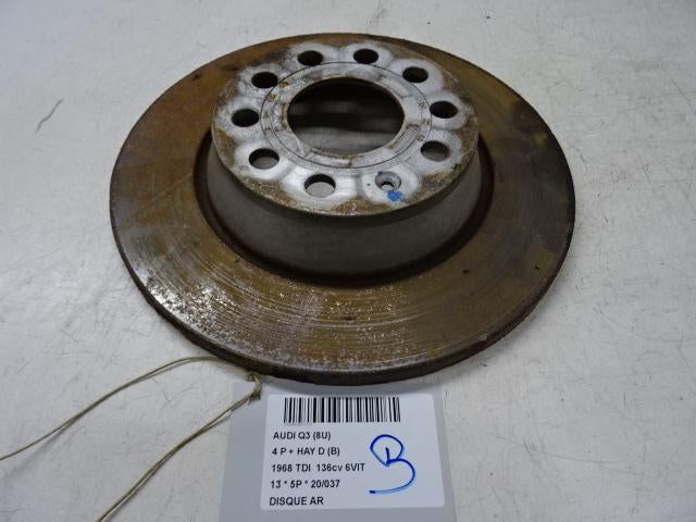 FREIN DISQUE ARRIÈRE Audi Q3 (8UB / 8UG) (01-2011/12-2019), Utilisé, Audi
