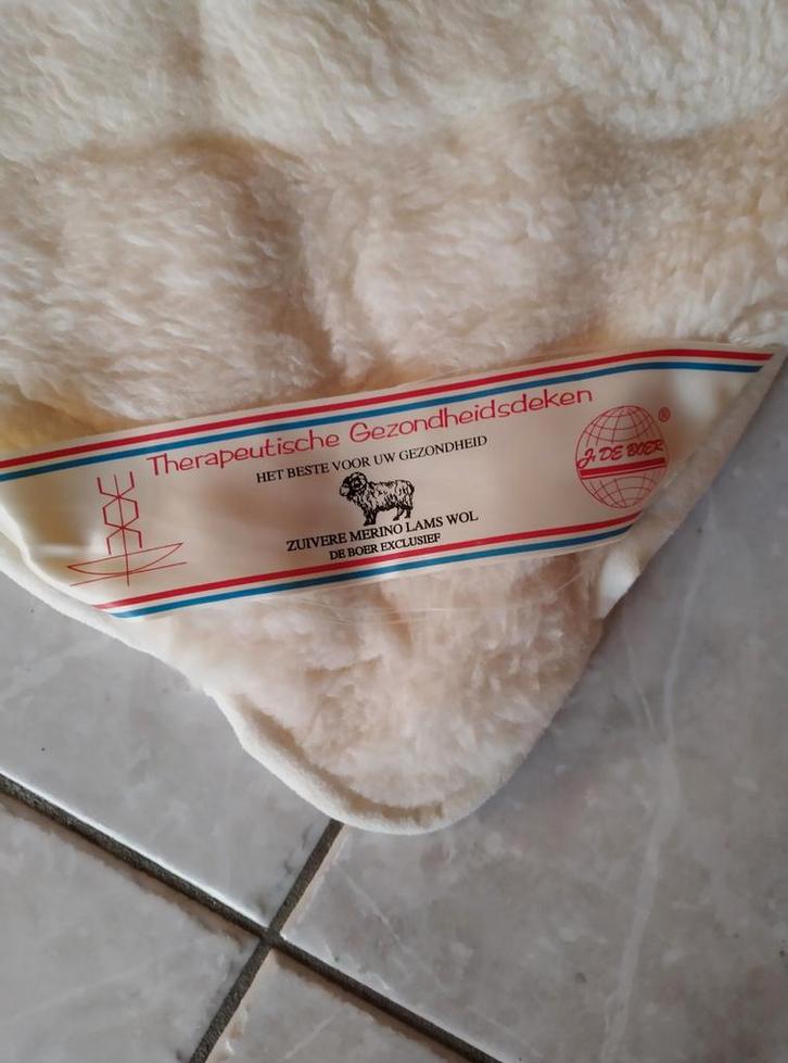 Couverture thérapeutique J. De Boer en pure laine mérinos, Maison & Meubles, Chambre à coucher | Linge de lit, Utilisé, Drap-housse ou Taie d'oreiller
