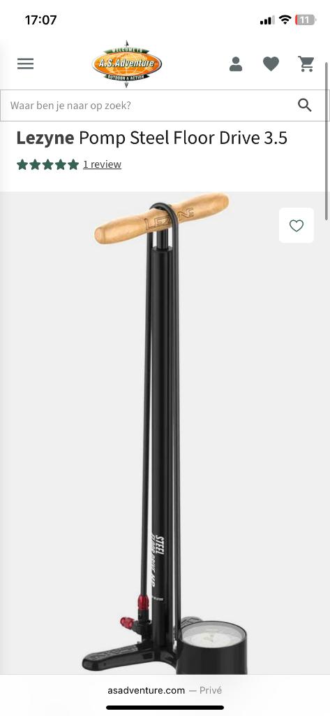 fietspomp Lezyne in nieuwstaat., Vélos & Vélomoteurs, Accessoires vélo | Pompes à vélo, Enlèvement, Comme neuf