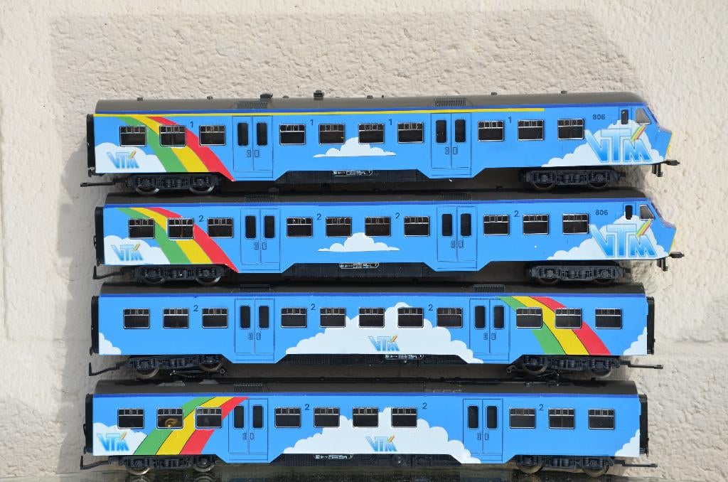 HO-automotrice VTM 808-DC-SNCB/NMBS-feux blanc et rouge, Enlèvement ou Envoi, Comme neuf