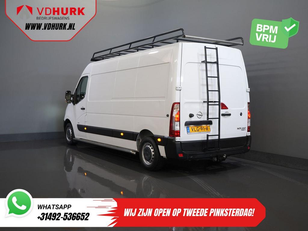 Opel Movano 2.3 Turbo 136PK L3H2 Camera/ Climate/ Cruise/ PD, Auto's, Bestelwagens en Lichte vracht, Parkeersensor, Wit, Bedrijf