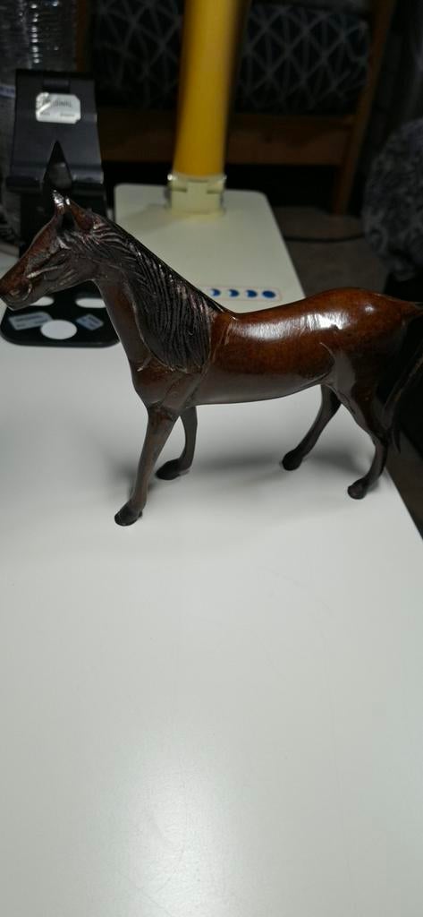 Klein authentiek bronzen paard, prachtige patina, Antiek en Kunst, Antiek | Brons en Koper, Brons, Ophalen