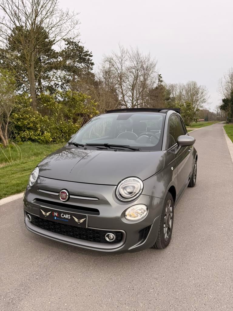 Fiat 500 Sport Cabrio 1.2i Automatique 2020/Carplay/Garantie, Autos, 1242 cm³, Argent ou Gris, Achat, Euro 6