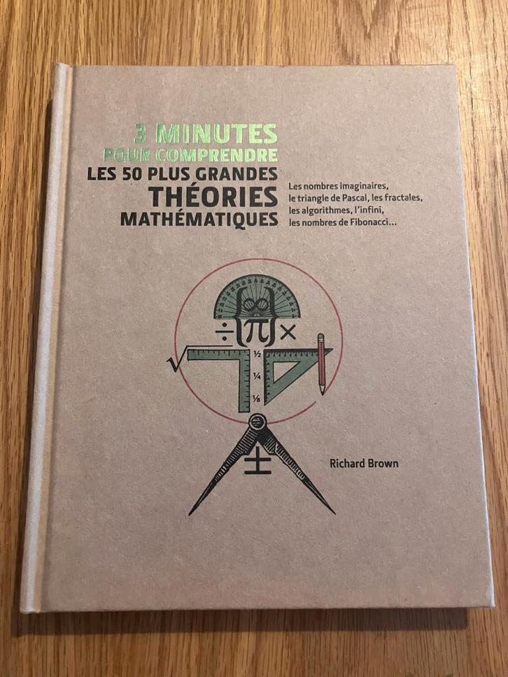 3 minutes pour comprendre les 50 plus grandes théories math, Boeken, Studieboeken en Cursussen, Zo goed als nieuw, Ophalen of Verzenden