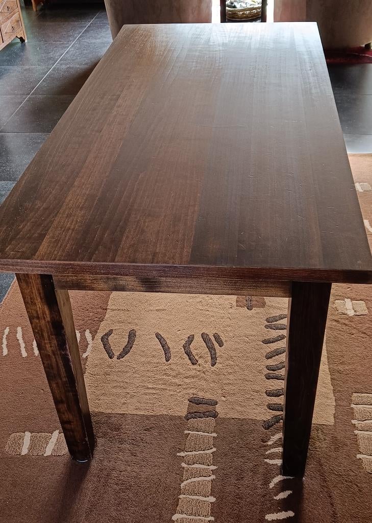 Table salle à manger 165 cm en bois - Bon état, Maison & Meubles, Tables | Tables à manger, Utilisé, 50 à 100 cm, 150 à 200 cm