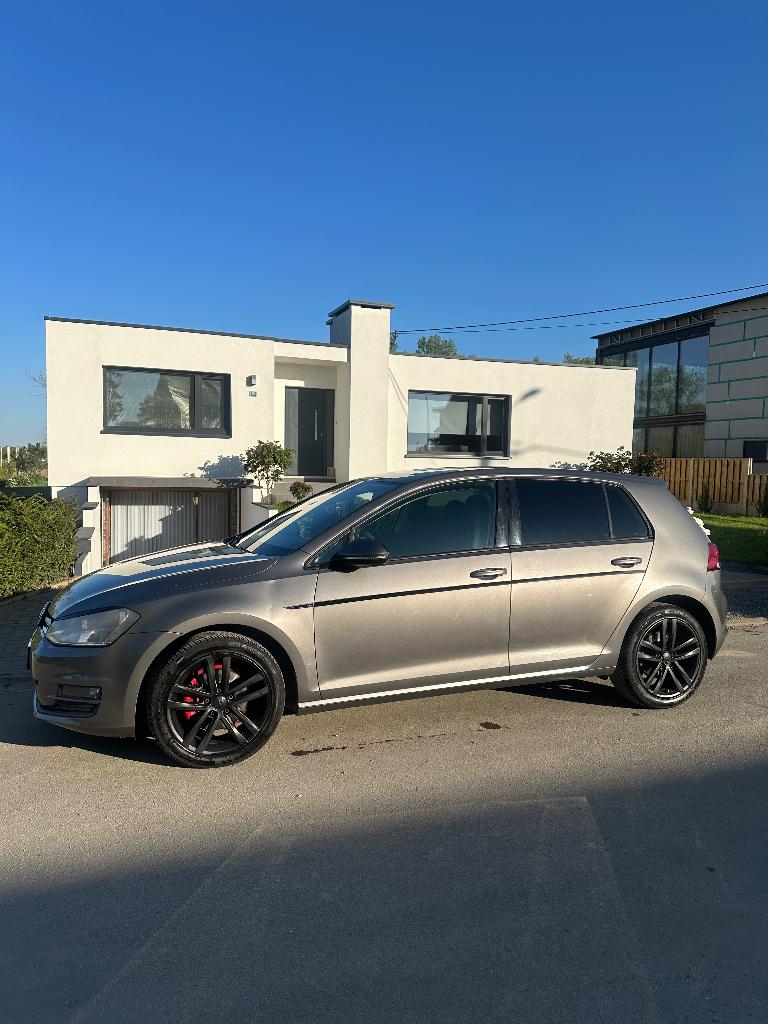 GOLF 7 R-LINE, Auto's, Euro 5, Zwart, Leder en Stof, Handgeschakeld