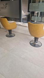 2 Kapperstoelen vintage – Echt Leer, Ophalen