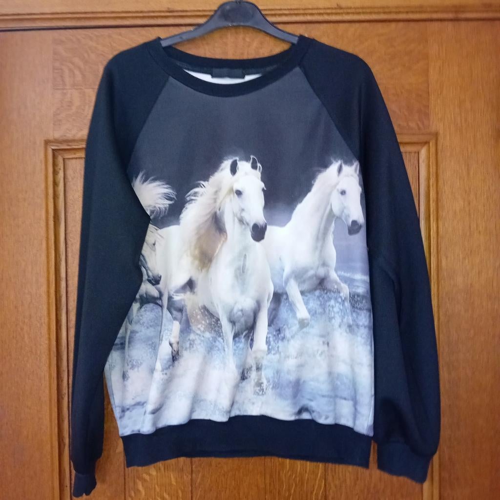 Bloes met langen mouwen paarden 1 maat prijs 5€, Kleding | Dames, Grote Maten, Ophalen