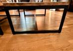 Tables basses industrielles bois & métal — lot de 2, Huis en Inrichting, Ophalen, Gebruikt, 100 tot 150 cm, 50 tot 100 cm