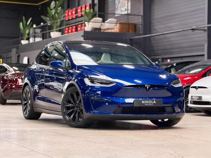 Tesla Model X FACELIFT - LONG RANGE - WHITE INTERIOR - 22 WH, Auto's, Tesla, Bedrijf, Te koop, Model X, 360° camera, 4x4, ABS