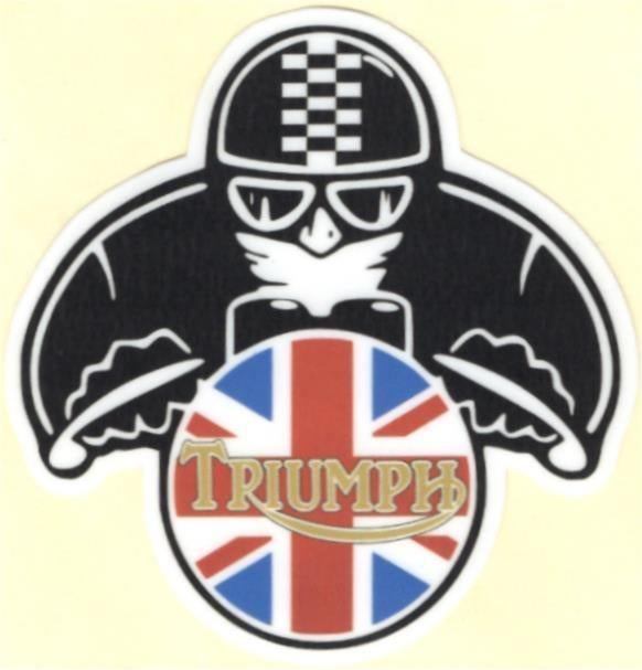 Triumph Cafe Racer sticker #13, Motoren, Accessoires | Stickers, Verzenden