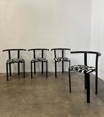 Vintage zwart stoelen, Huis en Inrichting, Stoelen, Ophalen, Zwart, Vintage, Zo goed als nieuw