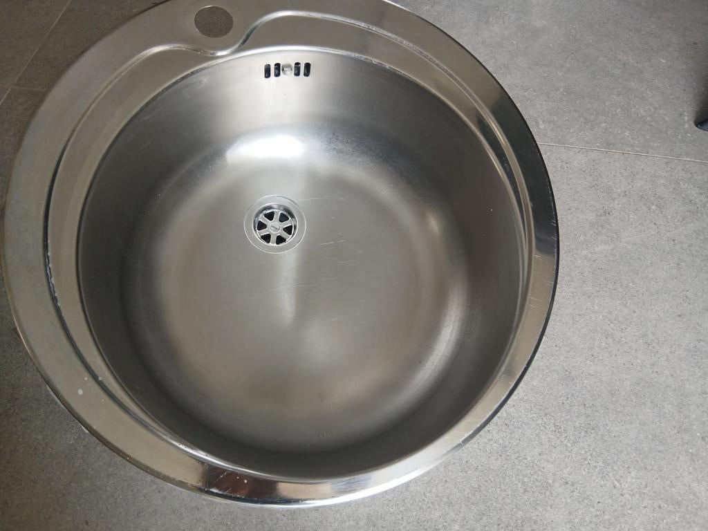 Évier rond en acier inoxydable, Bricolage & Construction, Enlèvement