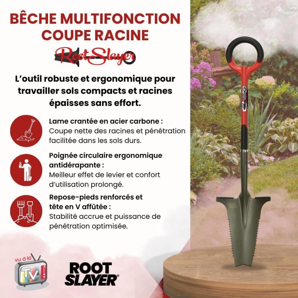 ROOTSLAYER MULTIFUNCTIONELE SPADE VAN KOOLSTOFSTAAL, Tuin en Terras, Ophalen, Gebruikt, Spade