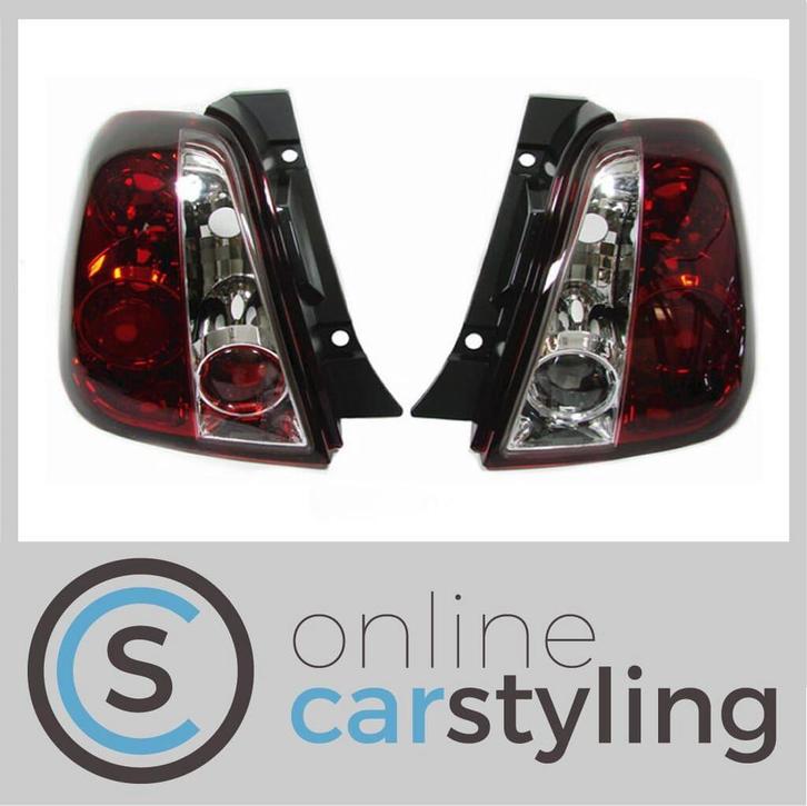 Achterlichten Fiat 500 Rood Wit helder, Auto-onderdelen, Verlichting, Fiat, Nieuw, Ophalen of Verzenden
