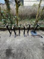 Horeca tafelpoten – 6 stuks – stevig metalen onderstel, Ophalen, Gebruikt, Meubilair