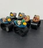 lot de 6 ronds de serviette en bois en forme de canard, Enlèvement ou Envoi, Comme neuf, Bois, Ensemble de couverts
