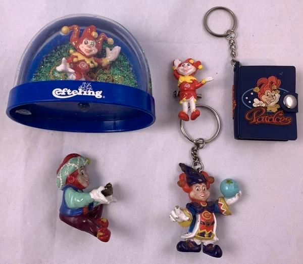 Efteling Pardoes Sneeuwbol Sleutelhanger Pin Vintage set, Verzamelen, Poppetjes en Figuurtjes, Zo goed als nieuw, Verzenden