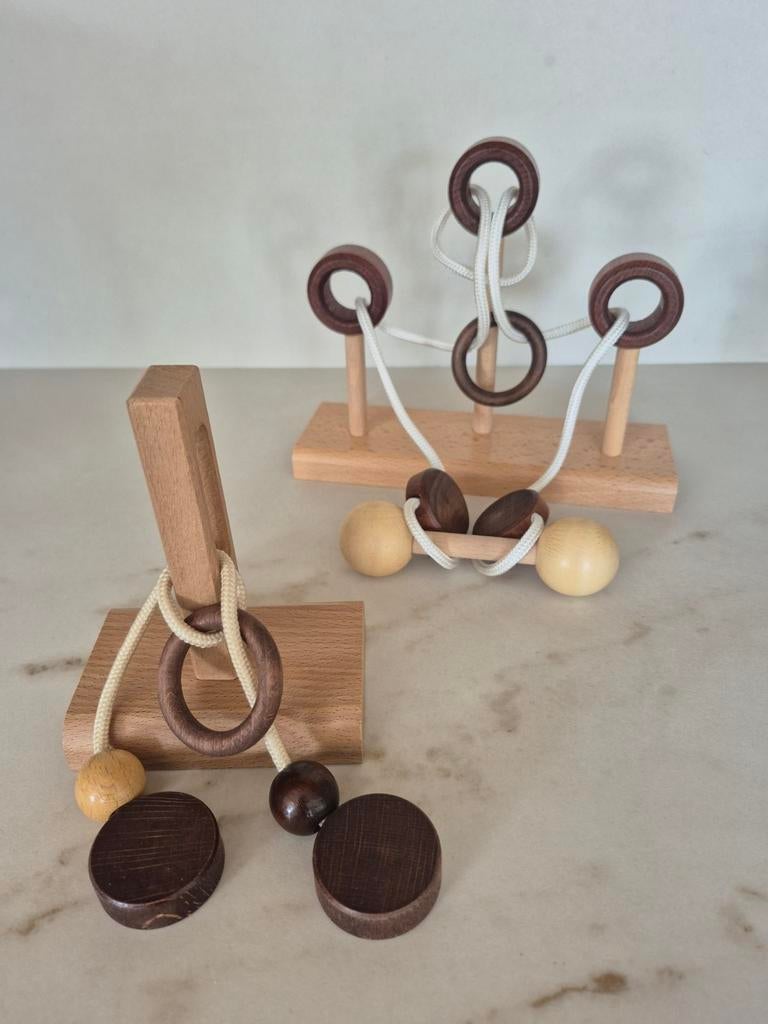 Prachtige Houten Breinbrekers van Eureka (Set van 2), Ophalen of Verzenden, Nieuw