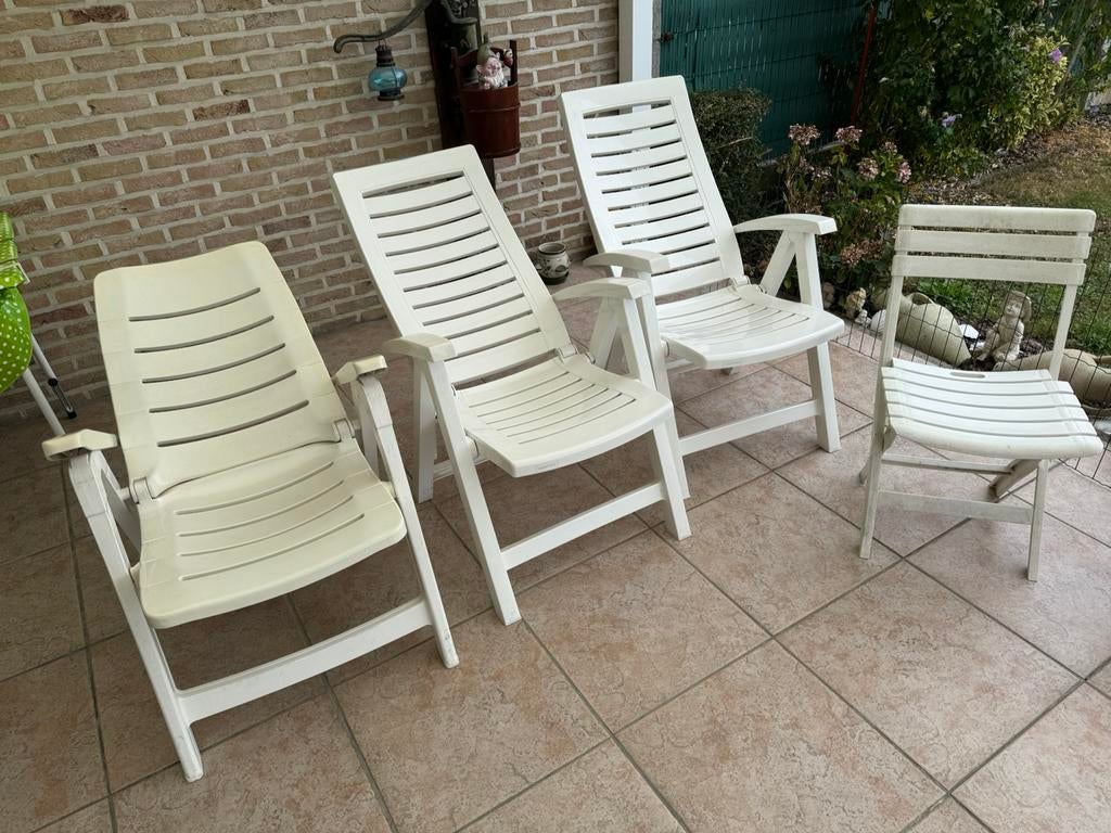 chaises de jardin, Jardin & Terrasse, Chaises de jardin, Enlèvement, Utilisé, Synthétique, Ajustable
