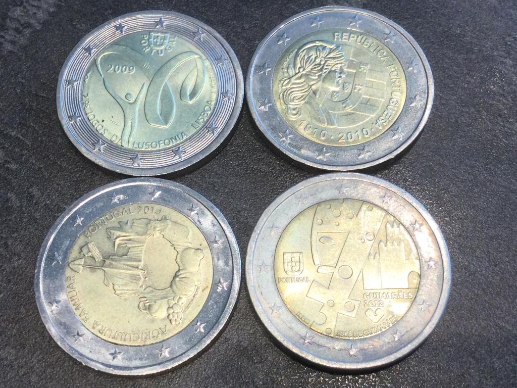 Zone euro 4 x 2 euros UNC Portugal B, Timbres & Monnaies, Monnaies | Europe | Monnaies euro, Enlèvement ou Envoi, Portugal, 2 euros
