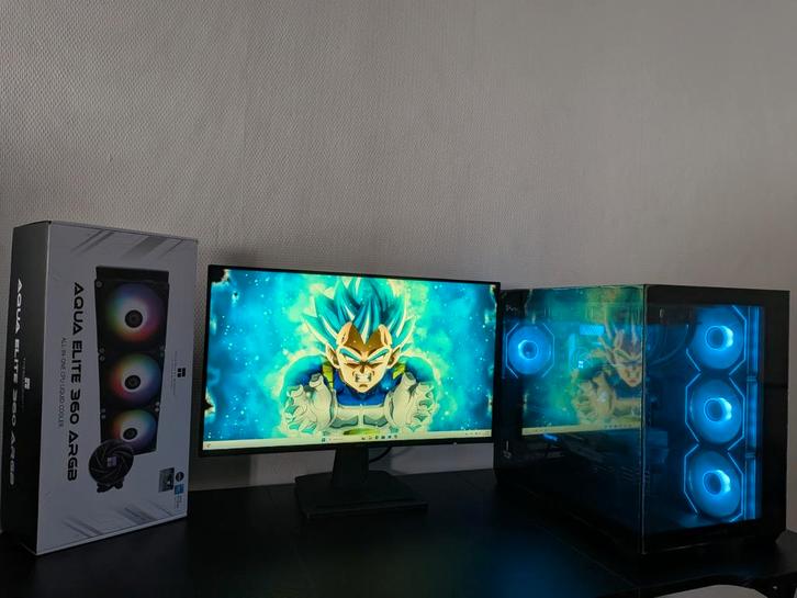 PC Gaming-setup NIEUW, Computers en Software, Desktop Pc's, Nieuw, 4 Ghz of meer, SSD, 32 GB, Met videokaart, Met monitor, Gaming