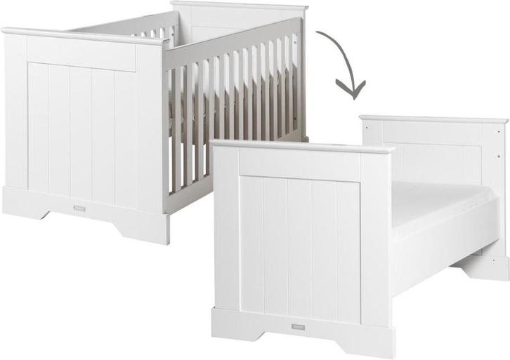 Bopita babybed/peuterbed - 70x140cm - incl matras/donsdeken, Enfants & Bébés, Chambre d'enfant | Lits, Comme neuf, Moins de 140 cm