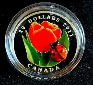 Muntcollectie Canada/Ladybug 2011/Murano - Zilver 1oz, Postzegels en Munten, Ophalen of Verzenden, Noord-Amerika, Setje, Zilver