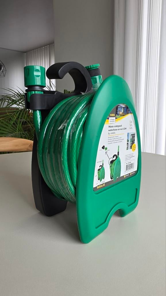 HABA compacte waterslang op haspel 10m (NIEUW), Tuin en Terras, Ophalen, Nieuw
