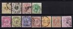 België 1884-1891 OBP 42-52 complete reeks gestempeld, Verzenden, Gestempeld, Gestempeld