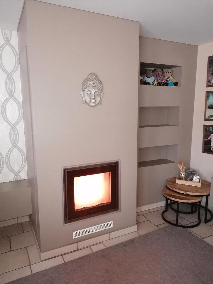 Pellet kachel, Huis en Inrichting, Kachels, Gebruikt, Inbouw, Pelletkachel, Overige brandstoffen, Ophalen