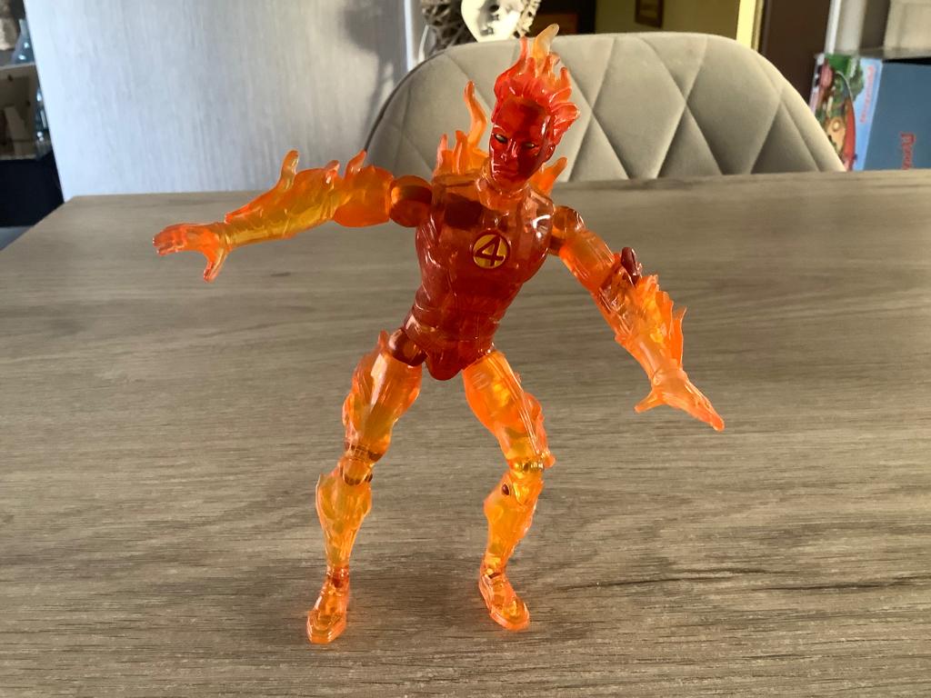 Marvel Fantastic Four Human Torch character (17 cm), Ophalen of Verzenden, Zo goed als nieuw, Film, Actiefiguur of Pop