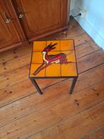 Bijzettafeltje vintage, Huis en Inrichting, Ophalen, Overige materialen, Zo goed als nieuw, Vierkant