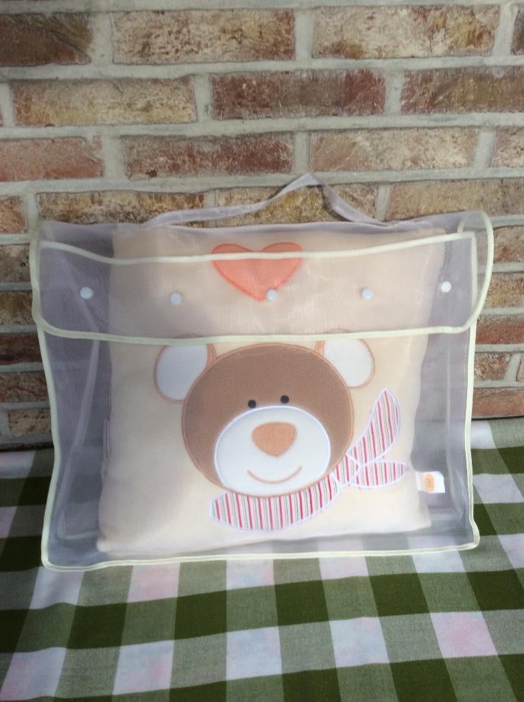 NIEUW KINDERDEKEN MET KUSSEN, Kinderen en Baby's, Ophalen of Verzenden, Nieuw, Kussen