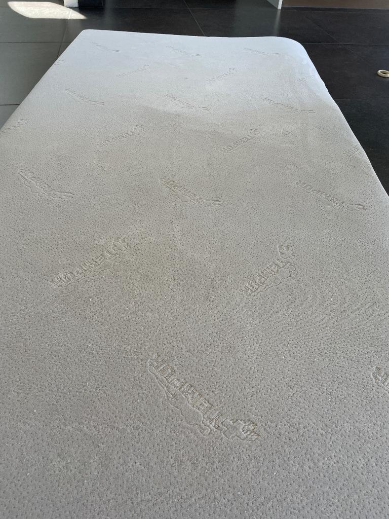 Tempur topper 90x200x5, Ophalen, 90 cm, Eenpersoons, Zo goed als nieuw