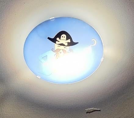 Plafondlamp voor kinderen thema piraat, Ophalen of Verzenden, Gebruikt