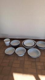 Emaille teilen en emmer, Antiek en Kunst, Ophalen