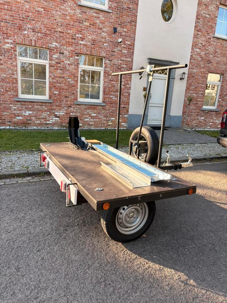 Remorque moto transversale, Autos : Divers, Remorques, Comme neuf, Enlèvement