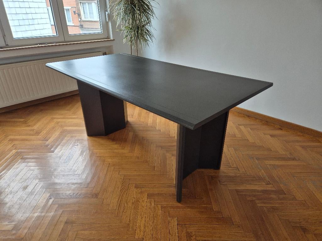 table gris anthracite, Huis en Inrichting, Ophalen, Overige materialen, Gebruikt, 50 tot 100 cm
