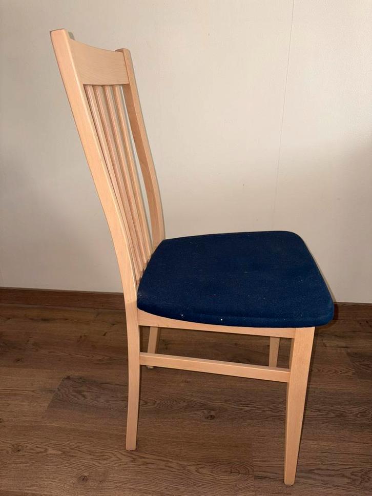 4 stoelen + kussentjes, Maison & Meubles, Chaises, Comme neuf, Enlèvement