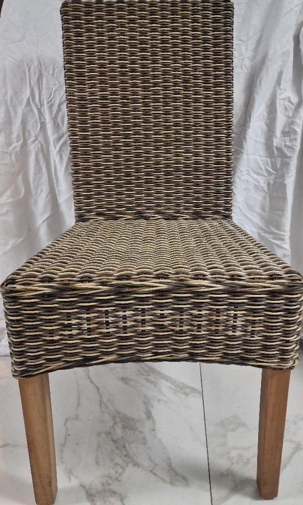 Set van 6 stoelen met kussens in goede staat, Huis en Inrichting, Stoelen, Gebruikt, Vijf, Zes of meer stoelen, Ophalen