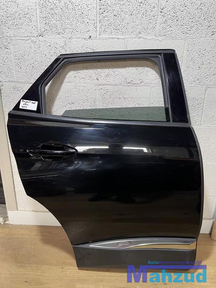 PEUGEOT 3008 2 zwart rechts achter deur 2016-2023, Auto-onderdelen, Carrosserie, Deur, Peugeot, Achter, Rechts, Gebruikt