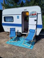 Prachtige retrocaravan, Caravans en Kamperen, Caravans, Vast bed, Tot en met 3, Particulier, Schokbreker
