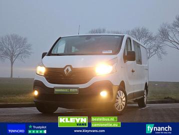 Renault TRAFIC 1.6 DCI L2 Dubbel Cabine AC!, Auto's, Navigatiesysteem, Renault, Wit, Bedrijf