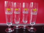 4 oude glazen Dortmunder Kronen, Verzamelen, Biermerken, Nieuw, Ophalen of Verzenden