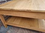 Vol eiken salontafel, Ophalen of Verzenden, Zo goed als nieuw