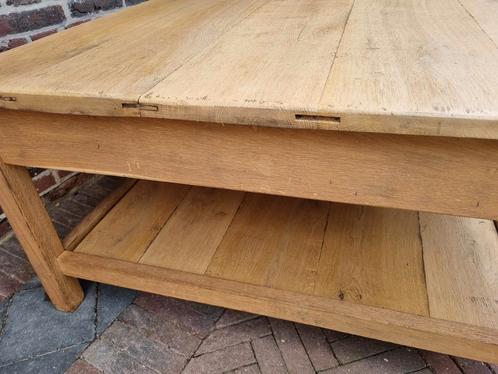 Vol eiken salontafel, Huis en Inrichting, Tafels | Salontafels, Zo goed als nieuw, Ophalen of Verzenden