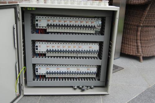 2 Zekeringkast (en) in metaal voor werkplaats, 3x400+N, Doe-het-zelf en Bouw, Elektriciteit en Kabels, Gebruikt, Schakelaar, Ophalen