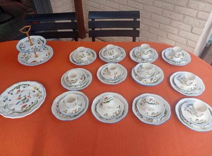 Magnifique service les oiseaux du paradis Gien, Antiquités & Art, Antiquités | Services (vaisselle) complet, Enlèvement ou Envoi