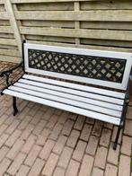 Gietijzeren bank met nieuwe latten. 1.20 m, Tuin en Terras, Tuinbanken, Ophalen, Zo goed als nieuw